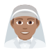 👰🏽‍♂️ man with veil: medium skin tone display on JoyPixels